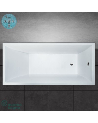 Ванна из литьевого мрамора Marmo Bagno Милано 170x75 MB-M170-75 без гидромассажа
