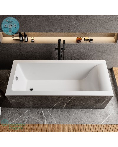 Ванна из литьевого мрамора Marmo Bagno Ницца 170x70 MB-N170-70 без гидромассажа