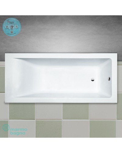 Ванна из литьевого мрамора Marmo Bagno Ницца 180x80 MB-N180-80 без гидромассажа