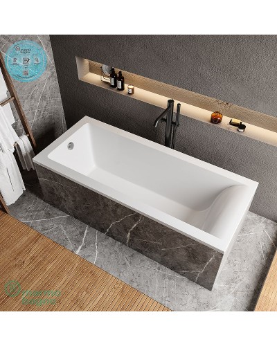 Ванна из литьевого мрамора Marmo Bagno Ницца 190x90 MB-N190-90 без гидромассажа