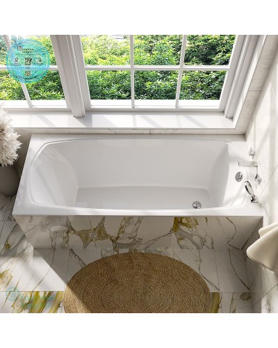 Ванна из литьевого мрамора Marmo Bagno Элза 170x75 MB-Э170-75 без гидромассажа