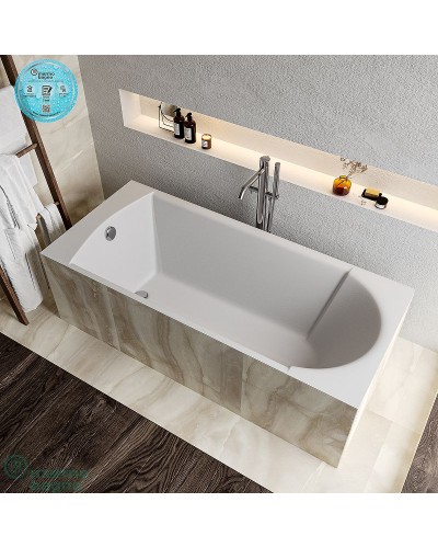 Ванна из литьевого мрамора Marmo Bagno Глория 150x70 MB-GL150-70 без гидромассажа