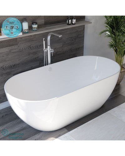 Ванна из литьевого мрамора Marmo Bagno Палермо 168х80 MB-PL170-80 без гидромассажа