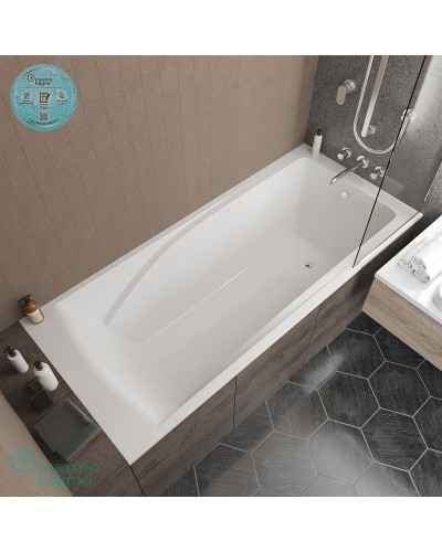 Ванна из литьевого мрамора Marmo Bagno София 170x80 MB-SF170-80 без гидромассажа