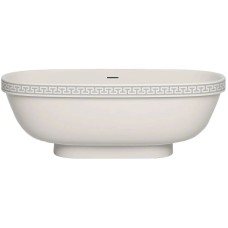 Ванна из литьевого мрамора 179x79 см Salini S-Stone Greca Meander, покраска по RAL полностью 103021MRF