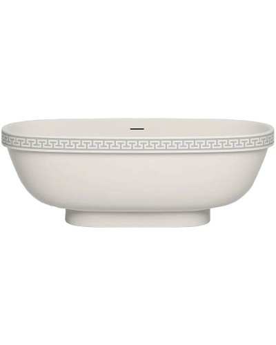 Ванна из литьевого мрамора 179x79 см Salini S-Stone Greca Meander, покраска по RAL полностью 103021MRF