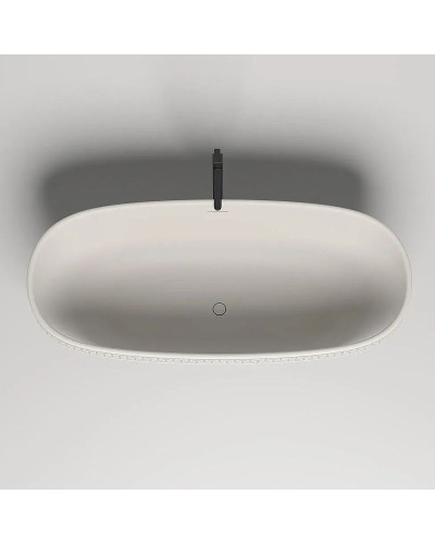 Ванна из литьевого мрамора 179x79 см Salini S-Stone Greca Meander, покраска по RAL полностью 103021MRF