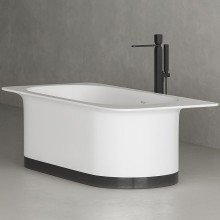 Ванна из литьевого мрамора 180x82 см Salini S-Stone Ninfea 102721M