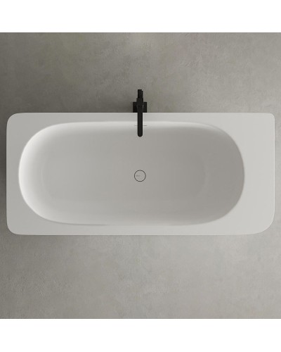 Ванна из литьевого мрамора 180x82 см Salini S-Stone Ninfea 102721M