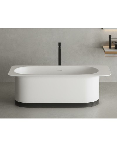 Ванна из литьевого мрамора 180x82 см Salini S-Stone Ninfea 102721M