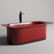 Ванна из литьевого мрамора 180x82 см Salini S-Stone Ninfea, покраска по RAL полностью 102721MRF