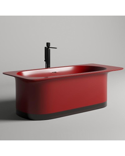 Ванна из литьевого мрамора 180x82 см Salini S-Stone Ninfea, покраска по RAL полностью 102721MRF