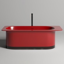 Ванна из литьевого мрамора 180x82 см Salini S-Stone Ninfea, покраска по RAL полностью 102721MRF