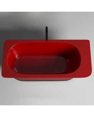 Ванна из литьевого мрамора 180x82 см Salini S-Stone Ninfea, покраска по RAL полностью 102721MRF