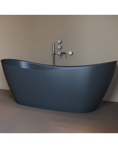 Ванна из литьевого мрамора 170,5x75,5 см Salini S-Stone Noemi, покраска по RAL полностью 101722MRF