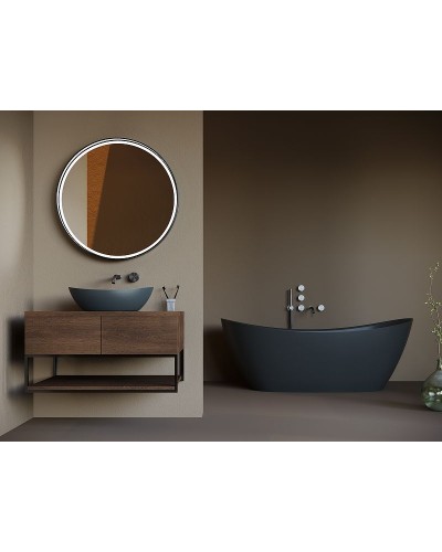 Ванна из литьевого мрамора 185x80 см Salini S-Stone Noemi, покраска по RAL полностью 101811SMRF