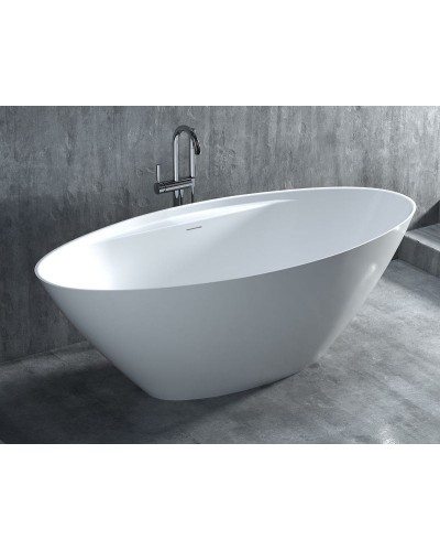 Ванна из литьевого мрамора 178x85,5 см Salini S-Stone Diva 102221M