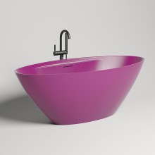 Ванна из литьевого мрамора 178x85,5 см Salini S-Stone Diva, покраска по RAL полностью 102221MRF