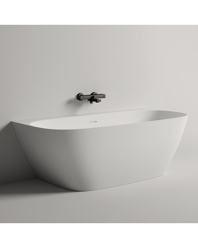 Ванна из литьевого мрамора 170x80 см Salini S-Stone Sofia Wall 102522M