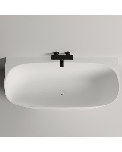 Ванна из литьевого мрамора 170x80 см Salini S-Stone Sofia Wall 102522M