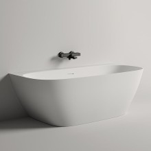 Ванна из литьевого мрамора 180x85 см Salini S-Stone Sofia Wall 102523M