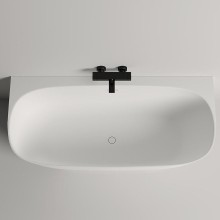 Ванна из литьевого мрамора 180x85 см Salini S-Stone Sofia Wall 102523M