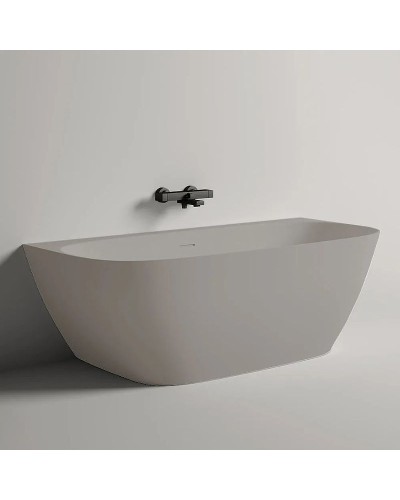 Ванна из литьевого мрамора 180x85 см Salini S-Stone Sofia Wall, покраска по RAL полностью 102523MRF