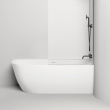 Ванна из литьевого мрамора 170x85 см Salini S-Stone Sofia Corner R 102524M