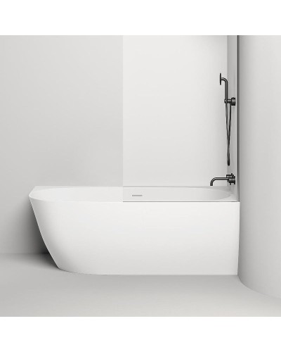 Ванна из литьевого мрамора 170x85 см Salini S-Stone Sofia Corner R 102524M