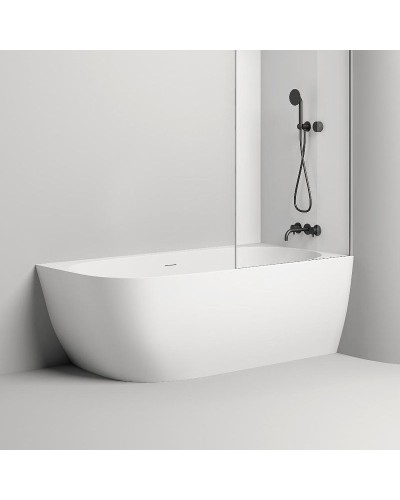 Ванна из литьевого мрамора 170x85 см Salini S-Stone Sofia Corner R 102524M