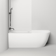 Ванна из литьевого мрамора 170x85 см Salini S-Stone Sofia Corner L 102525M