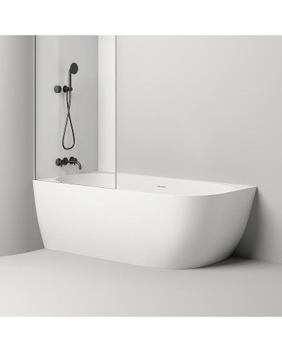 Ванна из литьевого мрамора 170x85 см Salini S-Stone Sofia Corner L 102525M