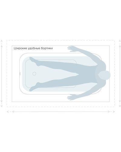 Ванна из литьевого мрамора 189x99 см Salini S-Stone Orlanda Plus 102024M