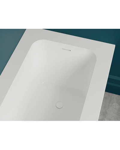 Ванна из литьевого мрамора 189x99 см Salini S-Stone Orlanda Kit Plus 102124M