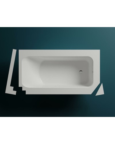 Ванна из литьевого мрамора 189x99 см Salini S-Stone Orlanda Kit Plus 102124M