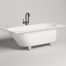 Ванна из литьевого мрамора 170x75 см Salini S-Stone Ornella Kit 102421M