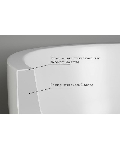 Ванна из литьевого мрамора 170x70 см Salini S-Sense Orlanda Kit 102111G