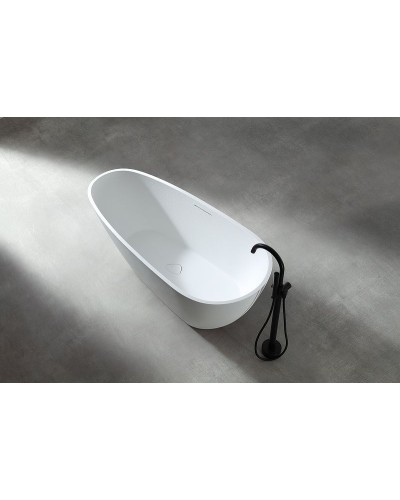 Ванна из искусственного камня Abber Dortmund 170x75 AM9911 Белая без гидромассажа