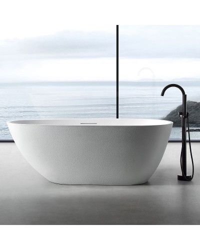 Ванна из искусственного камня Abber Dortmund 170x75 AM9911 Белая без гидромассажа