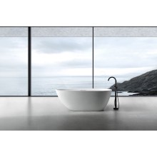 Ванна из искусственного камня Abber Dortmund 170x75 AM9911 Белая без гидромассажа