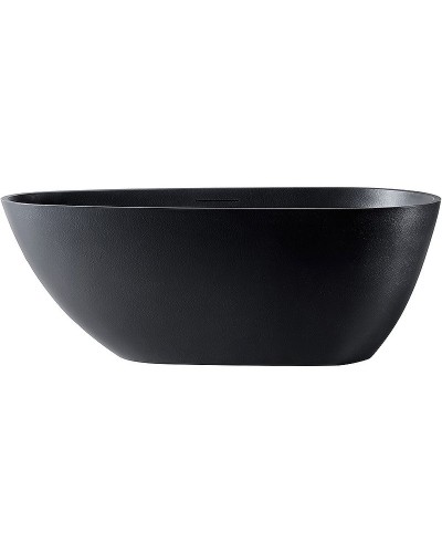 Ванна из искусственного камня Abber Dortmund 170x75 AM9911B Черная без гидромассажа