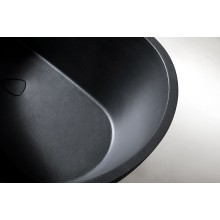 Ванна из искусственного камня Abber Dortmund 170x75 AM9911B Черная без гидромассажа