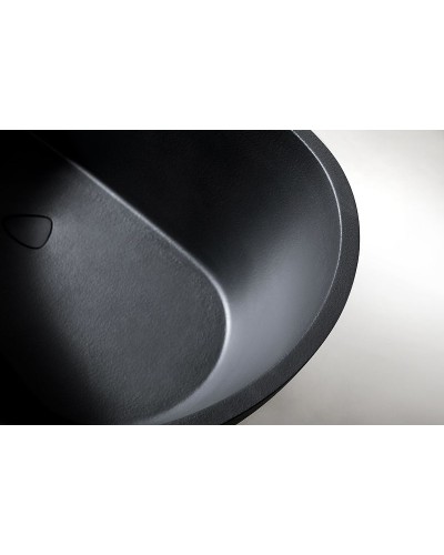 Ванна из искусственного камня Abber Dortmund 170x75 AM9911B Черная без гидромассажа