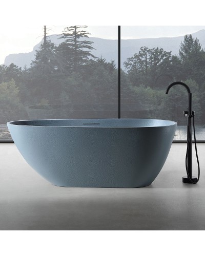 Ванна из искусственного камня Abber Dortmund 170x75 AM9911G Серая без гидромассажа