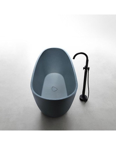 Ванна из искусственного камня Abber Dortmund 170x75 AM9911G Серая без гидромассажа