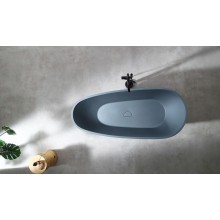 Ванна из искусственного камня Abber Dortmund 170x75 AM9911G Серая без гидромассажа