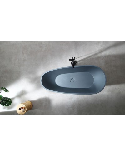 Ванна из искусственного камня Abber Dortmund 170x75 AM9911G Серая без гидромассажа