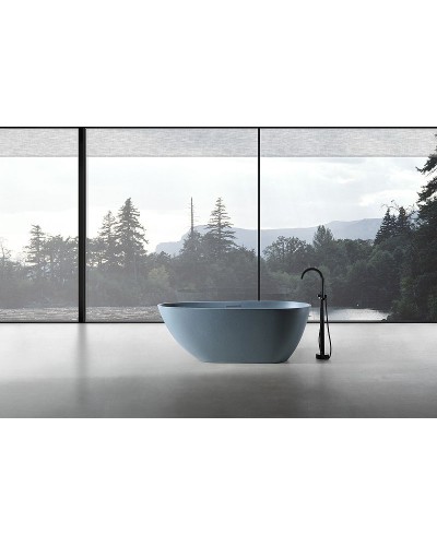 Ванна из искусственного камня Abber Dortmund 170x75 AM9911G Серая без гидромассажа