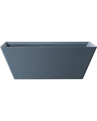 Ванна из искусственного камня Abber Berlin 170x75 AM9912G Серая без гидромассажа