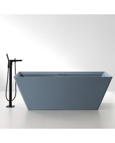 Ванна из искусственного камня Abber Berlin 170x75 AM9912G Серая без гидромассажа